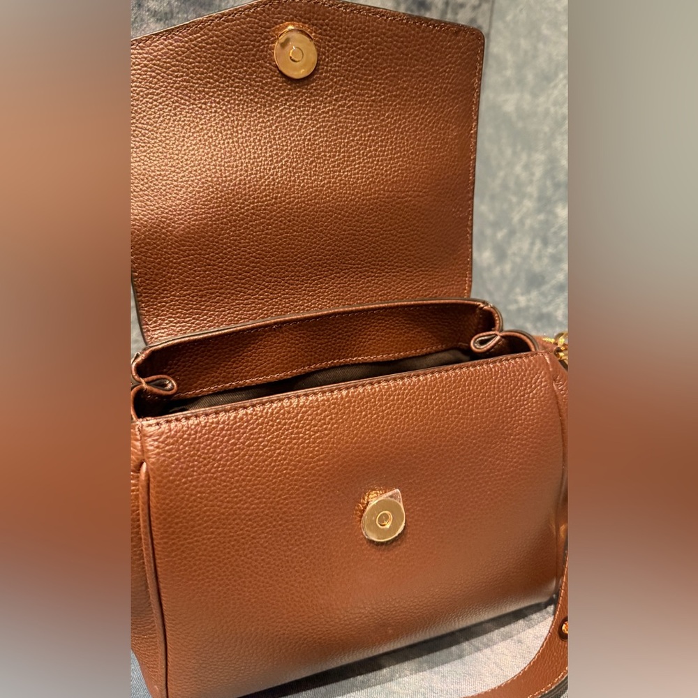 Versace Brown Virtus Tote Bag Leather NWT - Picture 8 of 10